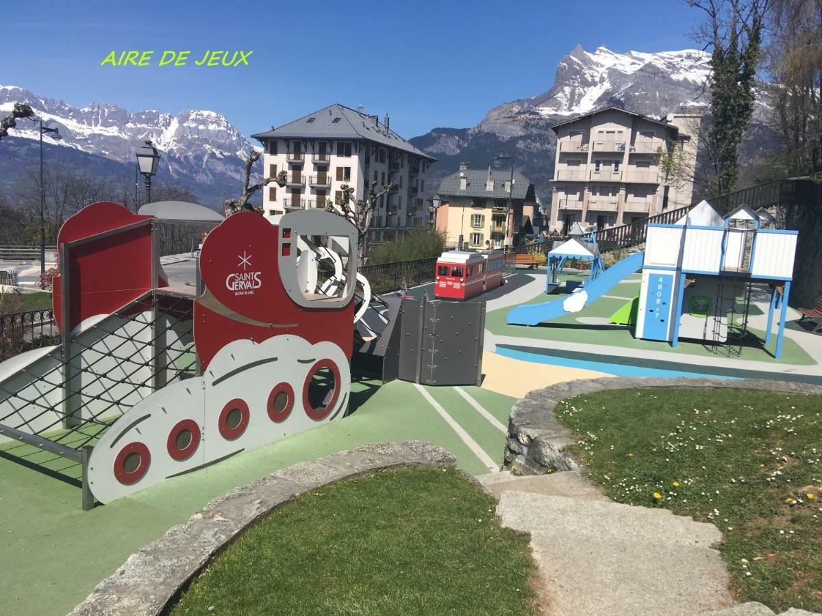 Appartement T2+cabine indépendante au départ des télécabines Saint-Gervais/Bettex/Mont d’Arbois Exterior foto
